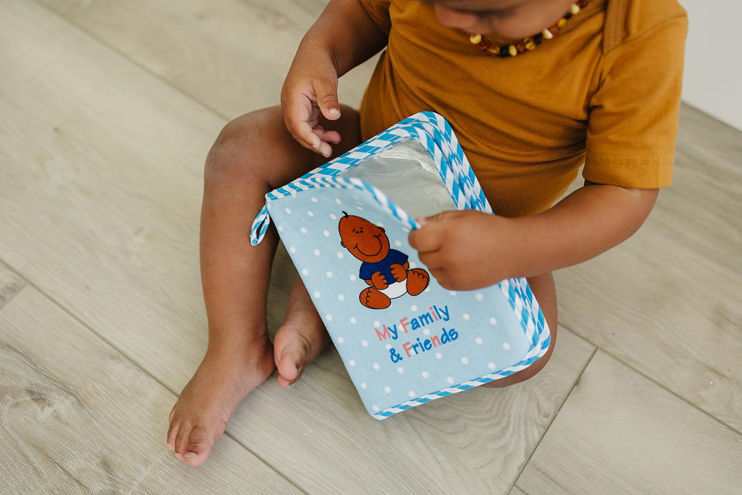 Baby Photo Album Gift (Blue - Black Baby Boy)