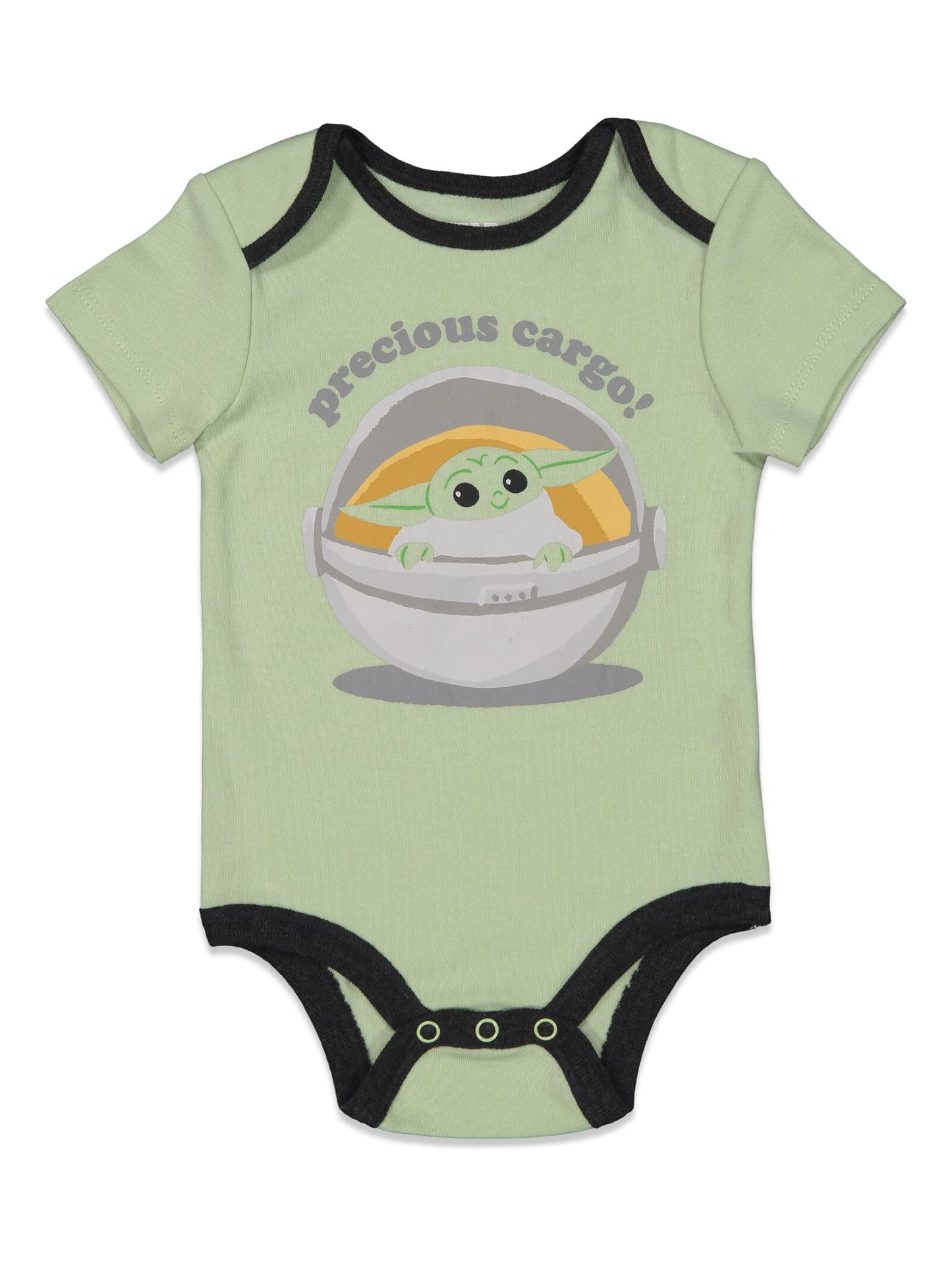 Star Wars The Mandalorian The Child Baby Boys 4 Piece Layette Set: Bodysuit T-Shirt Pants Mix N' Match 3-6 Months