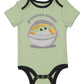 Star Wars The Mandalorian The Child Baby Boys 4 Piece Layette Set: Bodysuit T-Shirt Pants Mix N' Match 0-3 Months