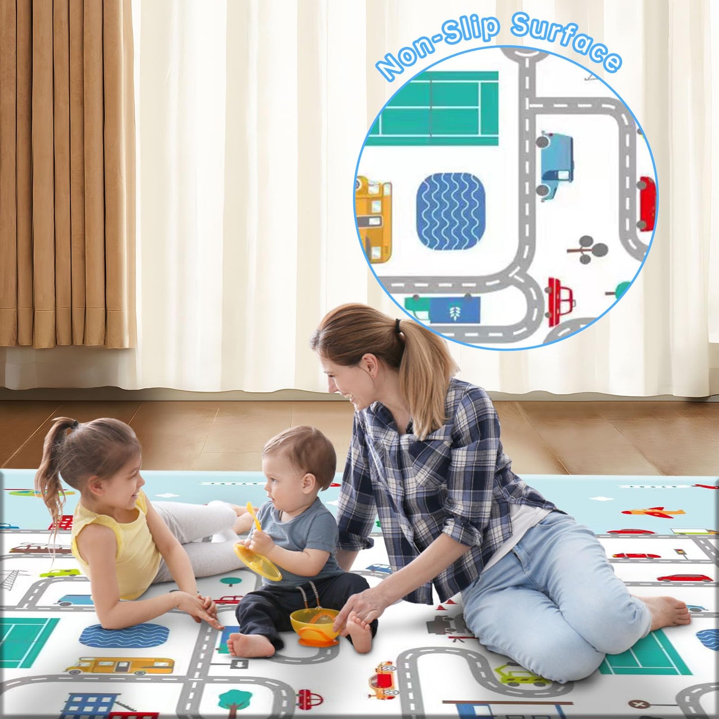 Baby Playpen With Mat, Play Pen Playards, Playpen For Babies And Toddlers Play Pin Indoor Active Center Game Fence, 50X50 Inch,