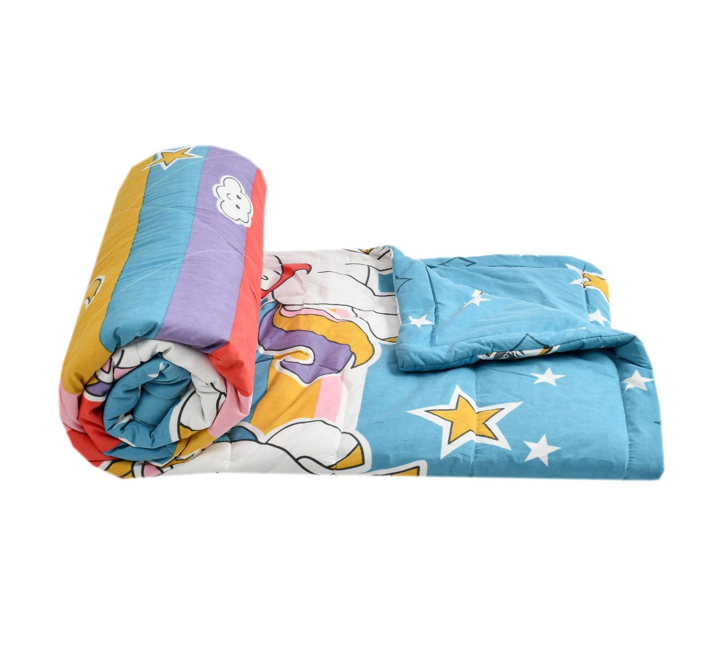 Fresh From Loom Double Bed Cartoon Printed Blankets For Kids|Dohar For Kid Boys & Girls|Glace Cotton Soft Children Comforters|Al