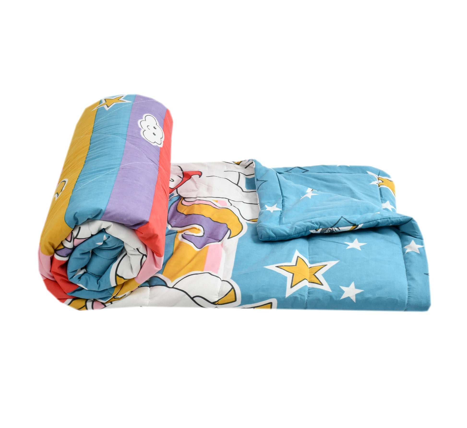 Fresh From Loom Double Bed Cartoon Printed Blankets For Kids|Dohar For Kid Boys & Girls|Glace Cotton Soft Children Comforters|Al