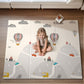 UANLAUO Baby Play Mat, 59 X 59 Extra Large Foldable Baby Mats for Playtime and Tummy Time, Thick Foam Playmat Toddler Play Mat, 
