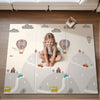 UANLAUO Baby Play Mat, 59 X 59 Extra Large Foldable Baby Mats for Playtime and Tummy Time, Thick Foam Playmat Toddler Play Mat, 