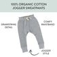 Honestbaby Multipack Honest Pants Joggers Pull On 100% Organic Cotton For Infant Baby And Toddler, Boys, Girls, Unisex, Gray Hea