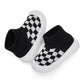 Eashi Toddler Shoes Girls Boys Sock Shoes Toddler Dress Shoes Baby Walking Shoes Slip On Size 8 1/2 Black