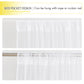 Nicetown 2 Panels Outdoor Mosquito Netting For Patio Waterproof, Extra Wide 118' Airy Mesh Net Outdoor Sheer Curtains Privacy,