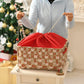 Inough Christmas Baskets For Gifts Empty, Christmas Decor Collapsible Santa Storage Bins With Handles Bright And Festive Gift St