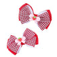 Strawberry Snap Clips Baby Girls Fruit Hair Bow Clips Strawberry Hair Ring Tie BBW24 (Set-Q)
