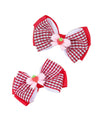 Strawberry Snap Clips Baby Girls Fruit Hair Bow Clips Strawberry Hair Ring Tie BBW24 (Set-Q)