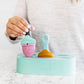 Boon Pulp Silicone Feeder Freezer Tray - Includes Silicone Tray And Lid With 2 Pulp Silicone Baby Food Feeders - Baby Food Stora