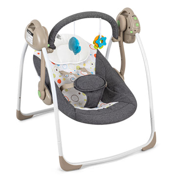 DUOMILEE Baby Electric Swing,Soothing Portable Swing with Intelligent Music Vibration Box,Comfort Swing for Infant Load Resistan