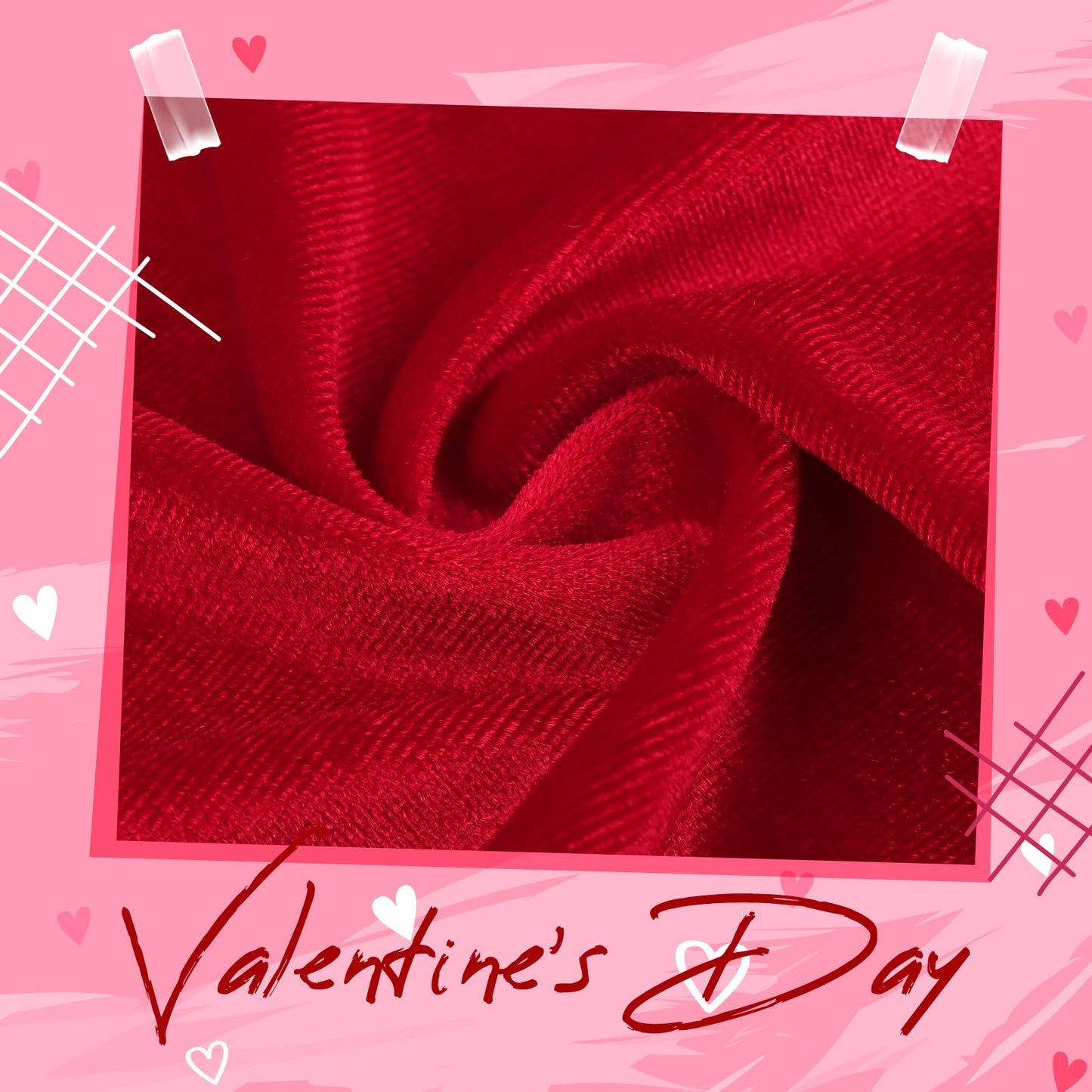 Velvet Hair Bows Alligator Clip For Baby Red Heart Sweet Bow Clip For Girls Hair Accessories Red Hot Pink Bows Toddlers Kids