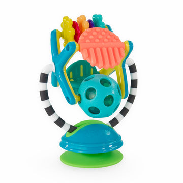 Sassy Teethe & Twirl Sensation Station 2-in-1 Suction Cup High Chair Toy  Developmental Tray Toy for Early Learning  for Ages 6