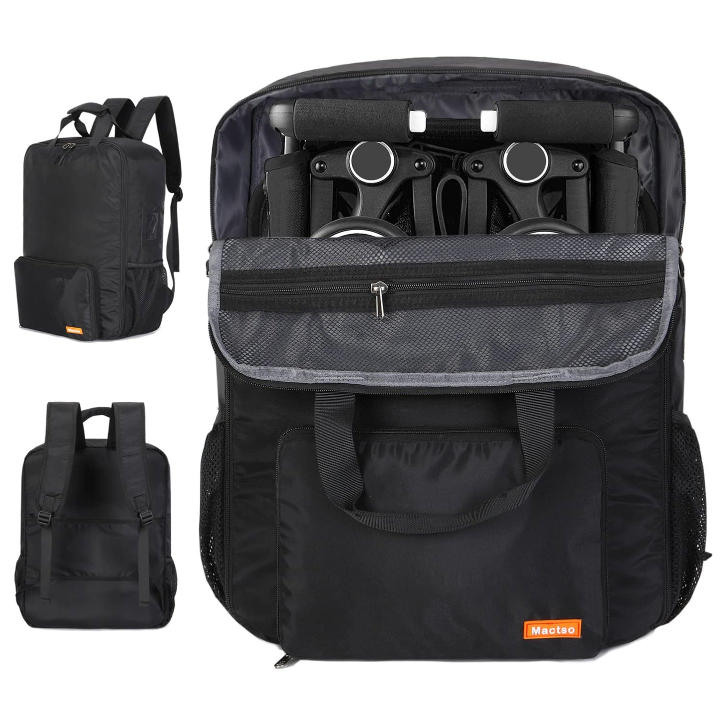 Mactso Stroller Travel Bag Compatible With Gb Pockit And Gb Pockit Air Plus All Terrain, Lightweight Stroller Travel Backpack Fo