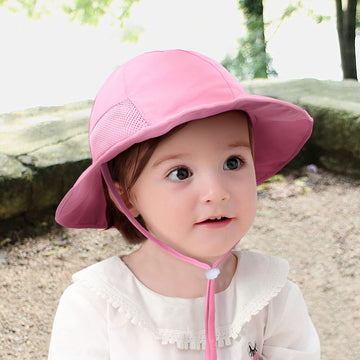 Simplikids Pink Baby Sun Hat Kids Sun Hats With Uv Protection For Girls Toddler Sun Hat Girl Sun Hat For Beach Swim Travel Pink