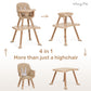 Dream On Me Luna 4-In-1 Convertible Baby High Chair In Beige