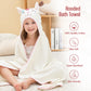 Style Quarters Baby Bath Towel - 100% Cotton Terry Soft Hooded Towel Cartoon Alpaca Baby Beach Towels Super Absorbent Large Embr