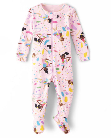The Children'S Place 2 Pc Family Matching Pajamas Sets, Snug Fit 100% Cotton, Big Kid, Toddler, Baby, Vday Love Multi, 0-3 Month