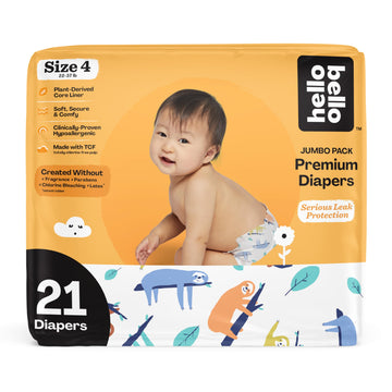 Hello Bello Premium Baby Diapers Size 4 I 21 Count Of Disposeable, Extra-Absorbent, Hypoallergenic Baby Diapers With Snug And Co