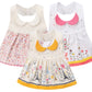GZMM 3-Pack Baby Girl s Bibs Dress Infant Toddler waterproof Burp Cloths With Adjustable Snaps