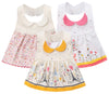 GZMM 3-Pack Baby Girl s Bibs Dress Infant Toddler waterproof Burp Cloths With Adjustable Snaps