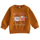 Boebnozcv Baby Boy Girl Halloween Sweatshirt Top Toddler Thick Thighs Pumpkin Pie Print Oversized Sweater Shirts Fall Clothes (B