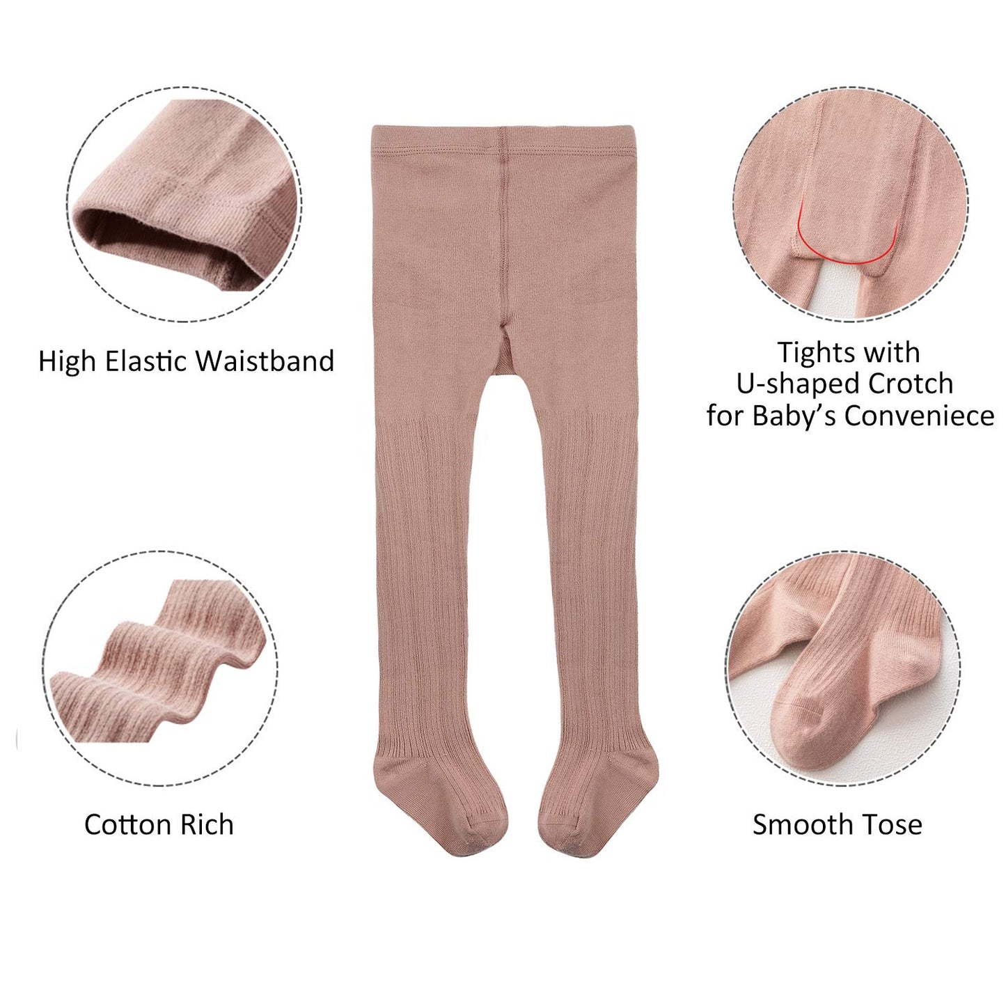 Zando Toddler Tights Girl Leggings - Baby Cable Knit Tights Newborn Stockings Leggings For Toddler Girls Infants Pantyhose Black