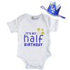Kirei Sui Baby Birthday Bodysuit M Short Sleeve Half Birthday