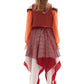 Taeyue Kids Mary Sanderson Costume Sister Halloween Cosplay Orange Witch Dress Outfit For Girls,Large