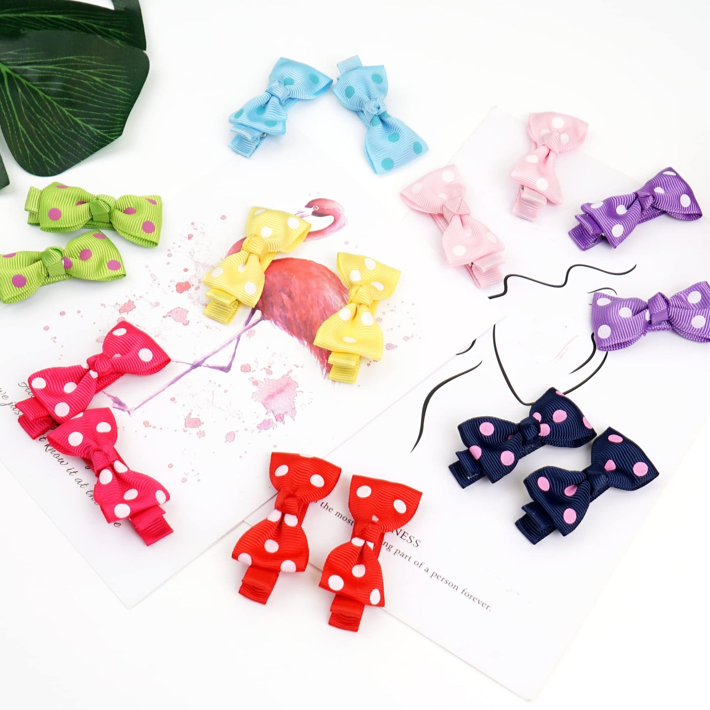 C  LLOT Baby Hair Clips Baby Girls Fully Lined Bows Pins Tiny 1.6 Hair Bows Alligator Clips for Baby Girls Infants Toddlers Hair
