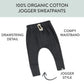Honestbaby Organic Cotton Lounge Life Pant, Blackened Pearl, Newborn