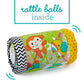 Infantino Jungle Peek & Roll - Encourages Crawling, Inflatable Activity Toy with Bouncing Balls Inside, Fun & Friendly Animal Ch