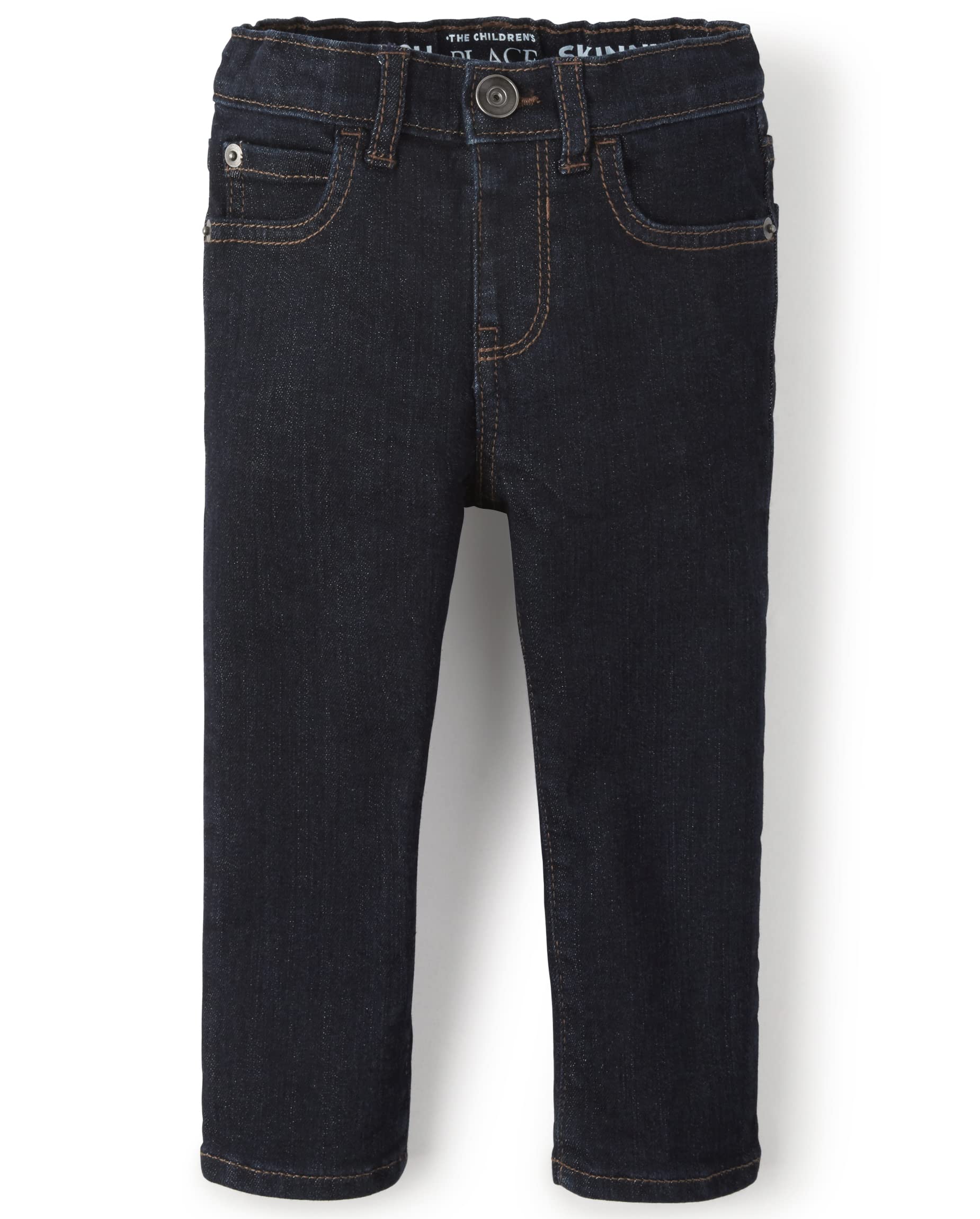 The Children'S Place Baby Boys And Toddler Boys Stretch Skinny Jeans, Dark Rinse Wash, 18-24 Months
