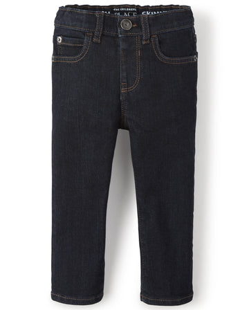 The Children'S Place Baby Boys And Toddler Boys Stretch Skinny Jeans, Dark Rinse Wash, 18-24 Months
