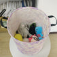 ACMUUNI Butterfly Storage Basket Canvas Clothes Baby Laundry Hamper Pink Gift Laundry Bins Storage Hamper for Kids Boys and Girl