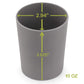 Weesprout Bamboo Toddler Cups - 4 Pc Set (10 Fl Oz), Organic & Non-Plastic Cup Pack For Toddlers, Big Kids Or Baby, Natural