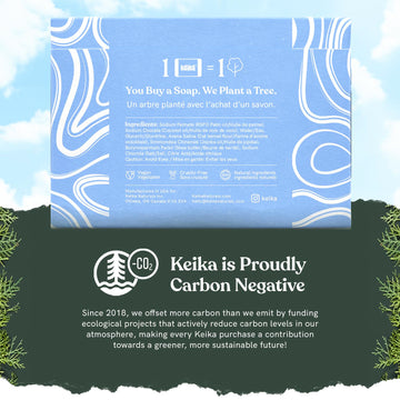 Keika Baby Soap Bar Oat & Shea Unscented For Eczema, Psoriasis, Face, Body, Infant Kids Teens Men Women With Sensitive Skin, 5 O
