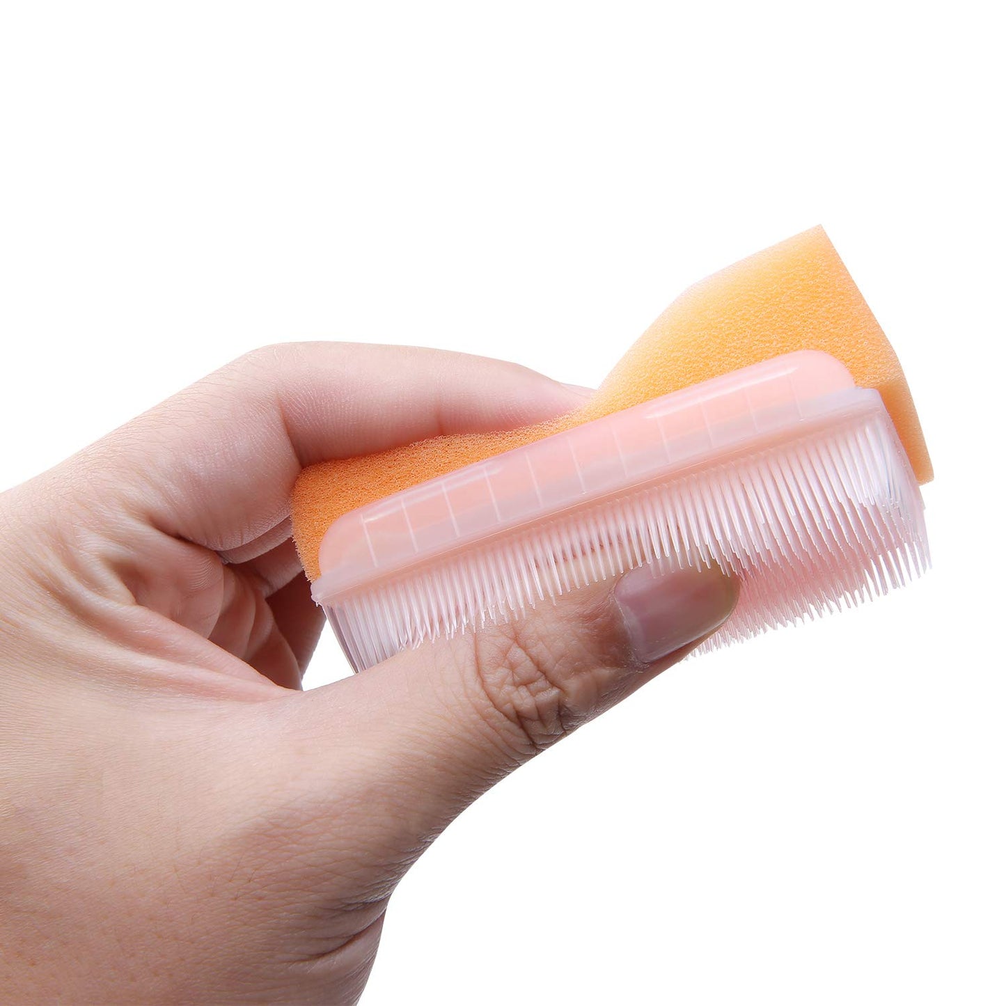 Baby Bath Time Sponge Brush- Body, Hair, And Scalp Cleaning - Gentle On Infant, Toddler Sensitive Skin - Great Sensory Feel. (6