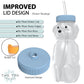 Honey Bear Straw Cup 2-Pack With Travel Lid; 8Oz Straw Bear Cup For Babies, Improved Lid Design; Honeybear Baby Cup Straw; Honey
