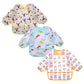 Accmor 3 Pack Long Sleeve Baby Bibs, Waterproof Sleeved Bib, Toddler Soft Bib For 6-24 Months