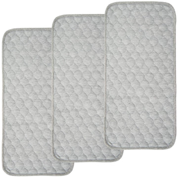 BlueSnail Quilted Thicker Waterproof Changing Pad Liners 3 Count(Gray 13    x 27   )