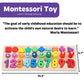 GeroCrew Wooden Montessori Toys for Kids Toddler Number Puzzles Sorter Counting Shape Stacker Stacking Game Preschool Toys for B
