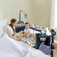 PEARLOVE Baby 5-in-1 Pack and Play with Bassinet, Bassinet Bedside Sleeper 5 Functions, Baby Crib with Mattress, Diaper Changer,