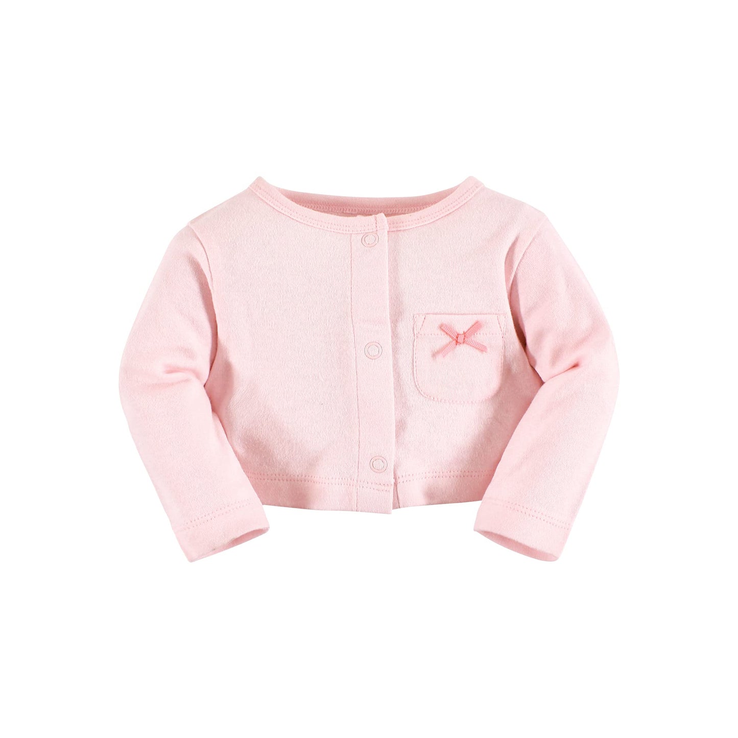 Hudson Baby Baby Girls' Cotton Dress And Cardigan Set, Pastel Butterfly, 0-3 Months