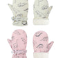 Fynnsure Toddler Mittens Lined Fleece Snow Gloves For Boys Girls Kids Winter Ski Gloves Baby Mittens Ivory & Pink 1-2 Years