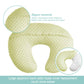 Ievolve Minky Nursing Pillow Cover Breast Feeding Pillow Cover Slipcover U Shape For Baby Boy Girl,Cover Only(Mustard)