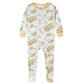 Gerber Baby Girls 2-Pack Footed Pajamas, Rose Garden Yellow, 6 Months