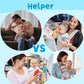 Babygoal Ocean Blue Pacifier Clips, 6 Pack Binky Paci Holder Clips And Leash For Boys And Girls Fits For Most Pacifier, Binkie S