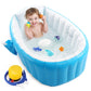 Baby Inflatable Bathtub, Portable Infant Toddler Bathing Tub Non Slip Travel Bathtub Mini Air Swimming Pool Kids Thick Foldable